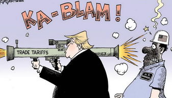 這就是美國發(fā)動(dòng)貿(mào)易戰(zhàn)的后果,18張西方漫畫告訴你